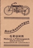 Gruhn Anerkennungsschreiben 1914-1923
