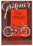 Gritzner Motorfahrrad Prospekt ca. 1931
