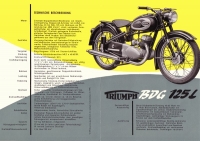 Triumph BDG 125 L Prospekt 1956