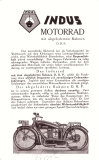 Indus Motorrad 350 ccm Prospekt ca. 1924