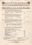 BMW Preisliste Nr.34 1927