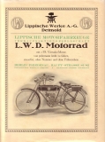 LWD Motorrad Prospekt ca. 1923