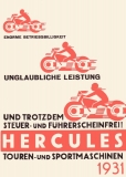 Hercules 200ccm Prospekt 1931