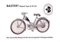 Bastert Moped B/FP 50 Prospekt ca. 1953