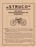 Struco Fahrrad-Einbaumotor Prospekt ca. 1922