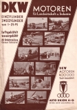 DKW Motoren für die Landwirtschaft Prospekt 1930er Jahre