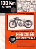 Hercules Leichtmotorrad Prospekt 1933