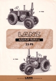 Lanz 25 PS Ackerluft Bulldog D 7506 Prospekt 1930er Jahre