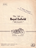 Royal Enfield Bullet 346cc. Test 1950