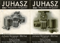 Juhasz Register Vergaser 1920er Jahre