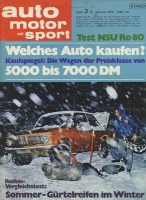 Auto, Motor & Sport 1970 Heft 3