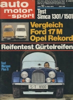 Auto, Motor & Sport 1970 Heft 10