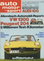 Auto, Motor & Sport 1970 Heft 14