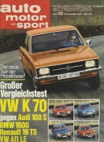 Auto, Motor & Sport 1970 Heft 26