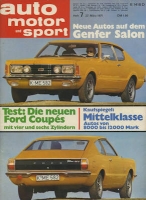 Auto, Motor & Sport 1971 Heft 7