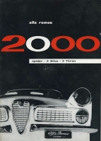 Alfa-Romeo 2000 Spider Prospekt 1.1960