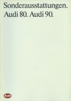 Audi 80 / 90 B 3 Sonderausstattung Prospekt 1.1990