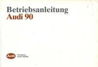 Audi 90 Bedienungsanleitung 1990