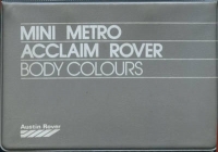 Austin-Rover Farben Musterordner ca. 1984