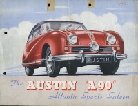Austin A 90 Atlantic Sports Saloon Prospekt ca. 1951