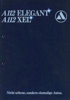 Autobianchi A 112 Elegant / XEL Prospekt ca. 1980
