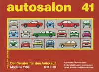 Autosalon in Buchform 41 1986