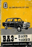 Avtoexport GAZ 2103 Bedienungsanleitung 1970er Jahre
