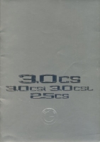 BMW 3.0 CS Csi CSL 2.5 CS Prospekt 1.1975