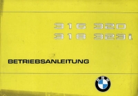 BMW 316 318 320 323i Bedienungsanleitung 7.1979