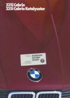 BMW 325i Cabrio / Kat. Prospekt 1986