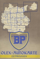 BP Olex Autokarte 3 Ostpreußen 1930er Jahre