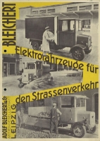 Bleichert Elektro-Lkw Prospekt 8.1930