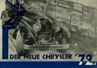 Chrysler 72 Prospekt ca. 1927