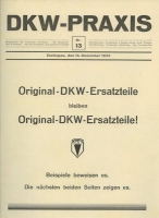 DKW Praxis Nr. 13 Dezember 1933