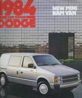 Dodge Ram Tough Mini Van brochure 1984