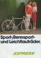 Express Rennsport- / Leichtlaufräder Prospekt ca. 1982