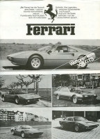 Ferrari / Auto Becker Programm ca. 1975