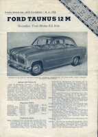 Ford Taunus 12 M Test 1952