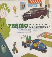 Framo Dreirad Lieferwagen Prospekt 5.1936