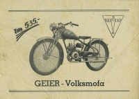 Geier Volksmofa 98 ccm Ilo Motor Prospekt 1950