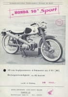 Honda 50 Sport Prospekt ca. 1961