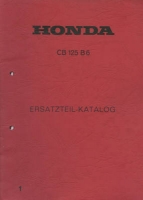 Honda CB 125 B 6 Ersatzteilliste 1972