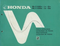 Honda GL 1100 A + B Ersatzteilliste 1980