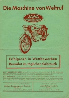 Jawa 250 350 Prospekt ca. 1957