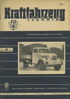 Kraftfahrzeugtechnik KFT 1953 Heft 12