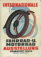 Internationler Fahrrad- u. Motorrad Ausstellung Frankfurt/M. 28.10.-4.11.1951
