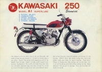 Kawasaki 250 Samurai A 1 Prospekt ca. 1968