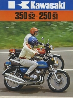 Kawasaki  350 S 2 + 250 S 1 Prospekt ca. 1975