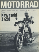 Kawasaki Z 650 Test 1977