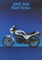 Kawasaki GPZ 305 Belt Drive Prospekt ca. 1990